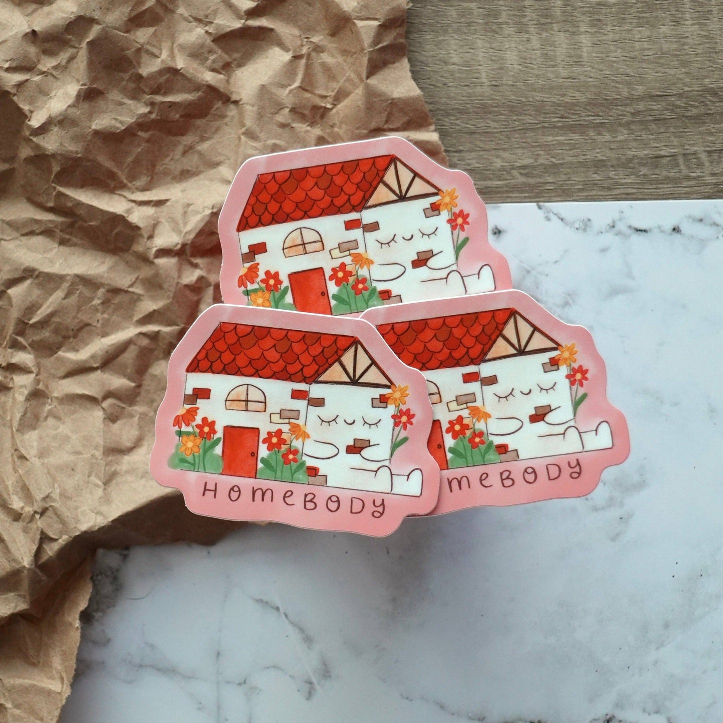 Homebody House Sticker