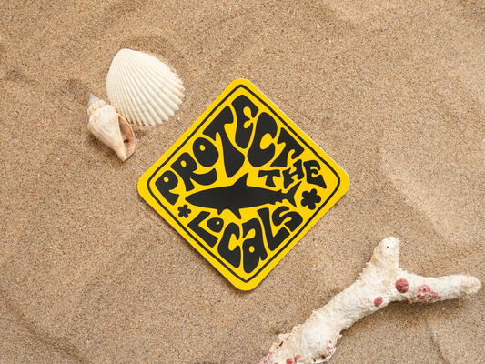 Protect the Locals Shark Vinyl Sticker