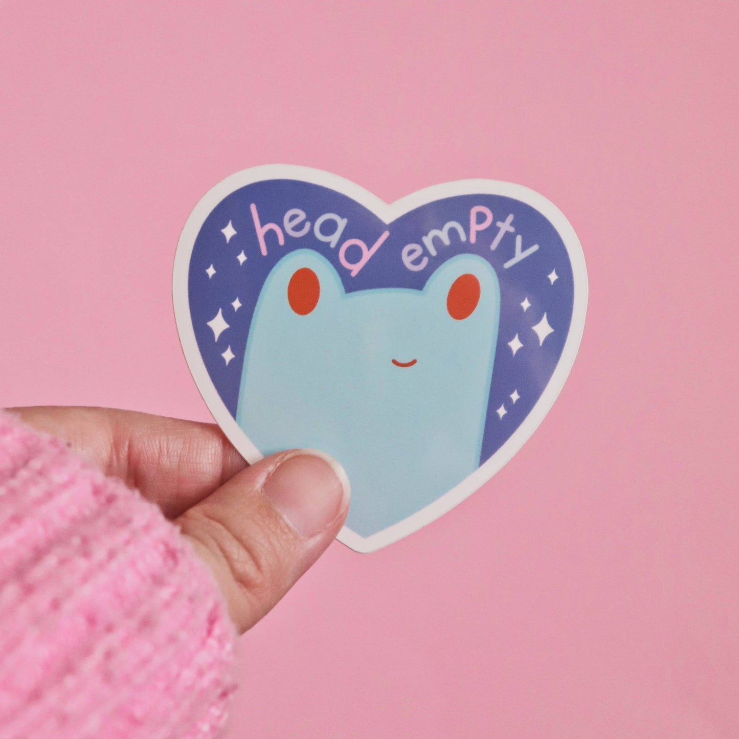Head Empty Frog Sticker