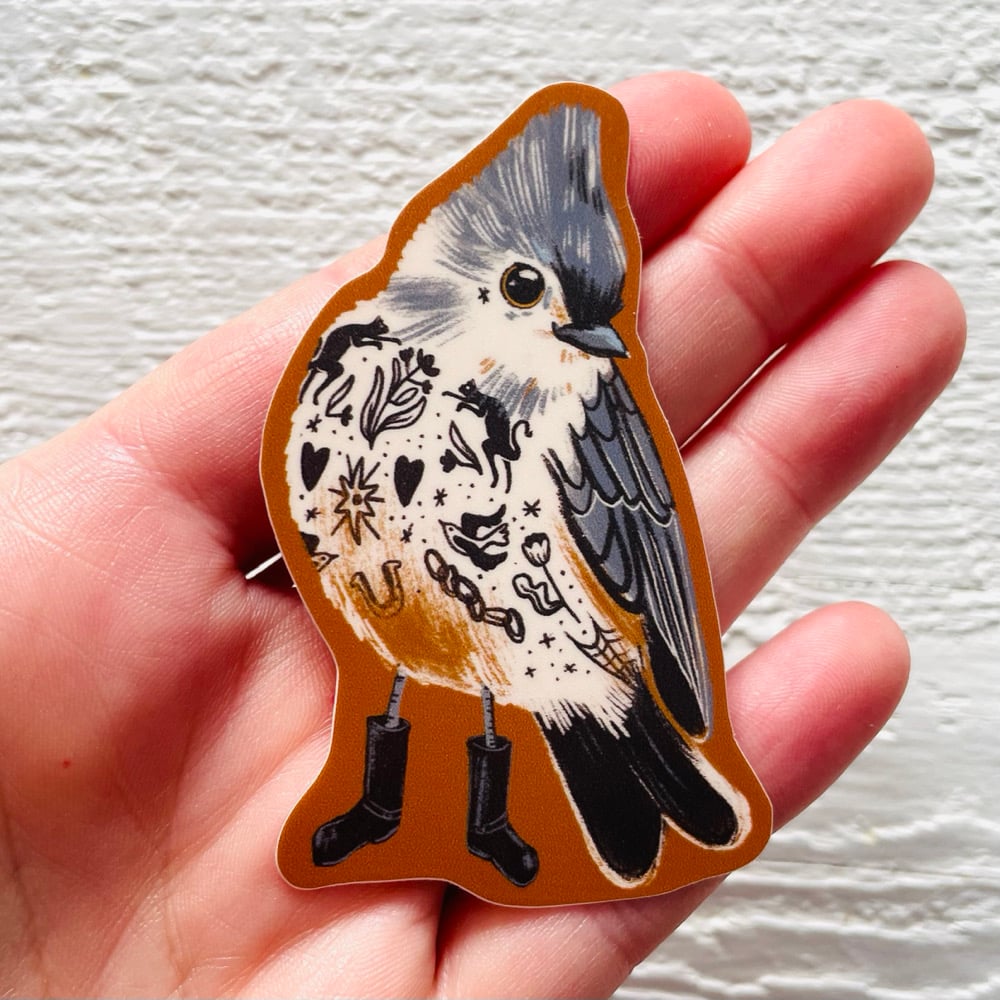 Tufted Tit Sticker