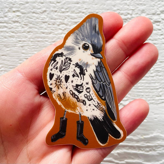 Tufted Tit Sticker