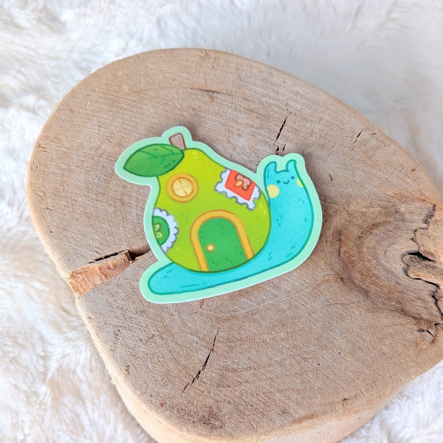 Wandering Pear Snail Sticker