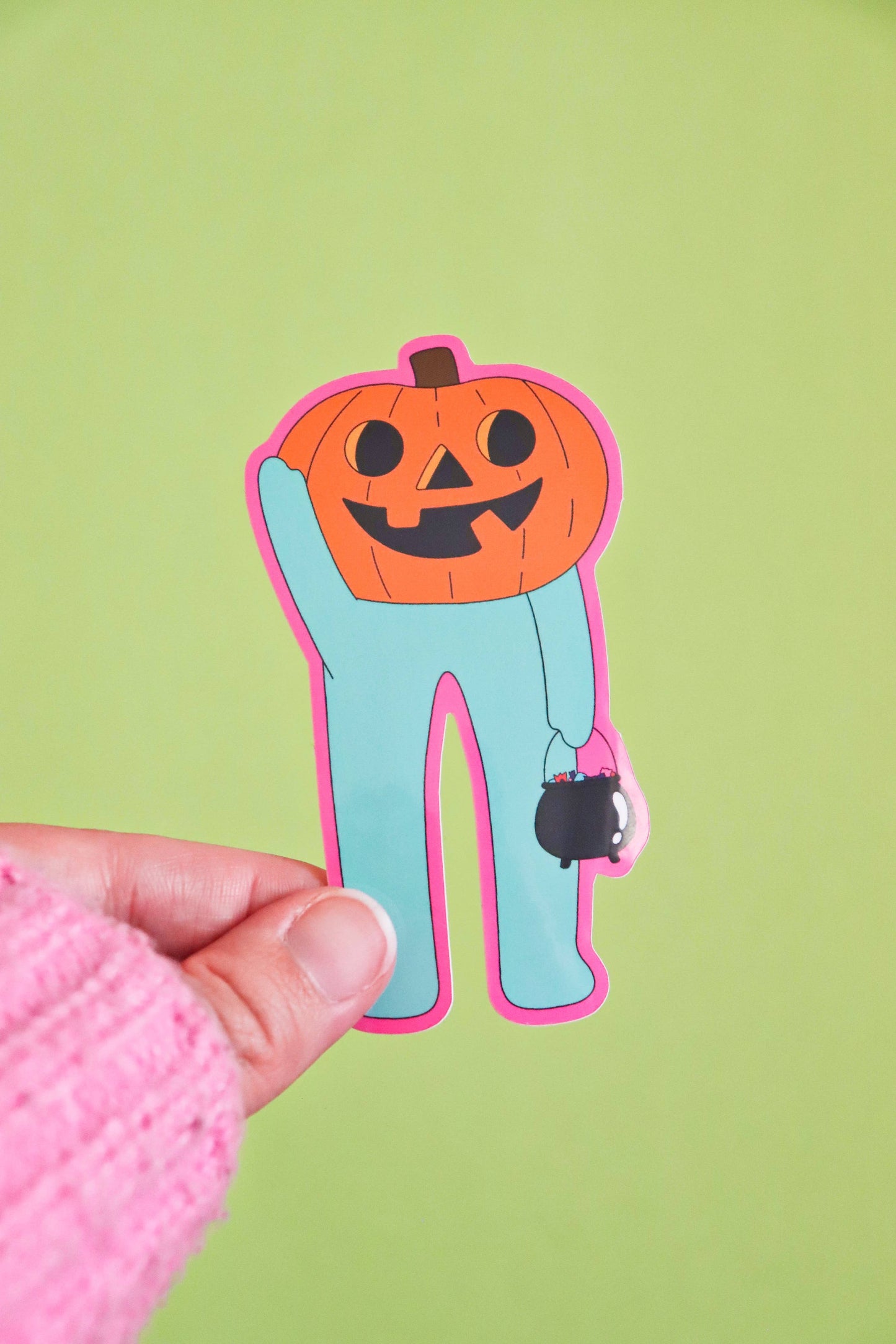 Jack-O-Lantern Froggie Sticker