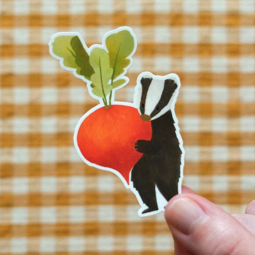 Badger & Radish Vinyl Sticker