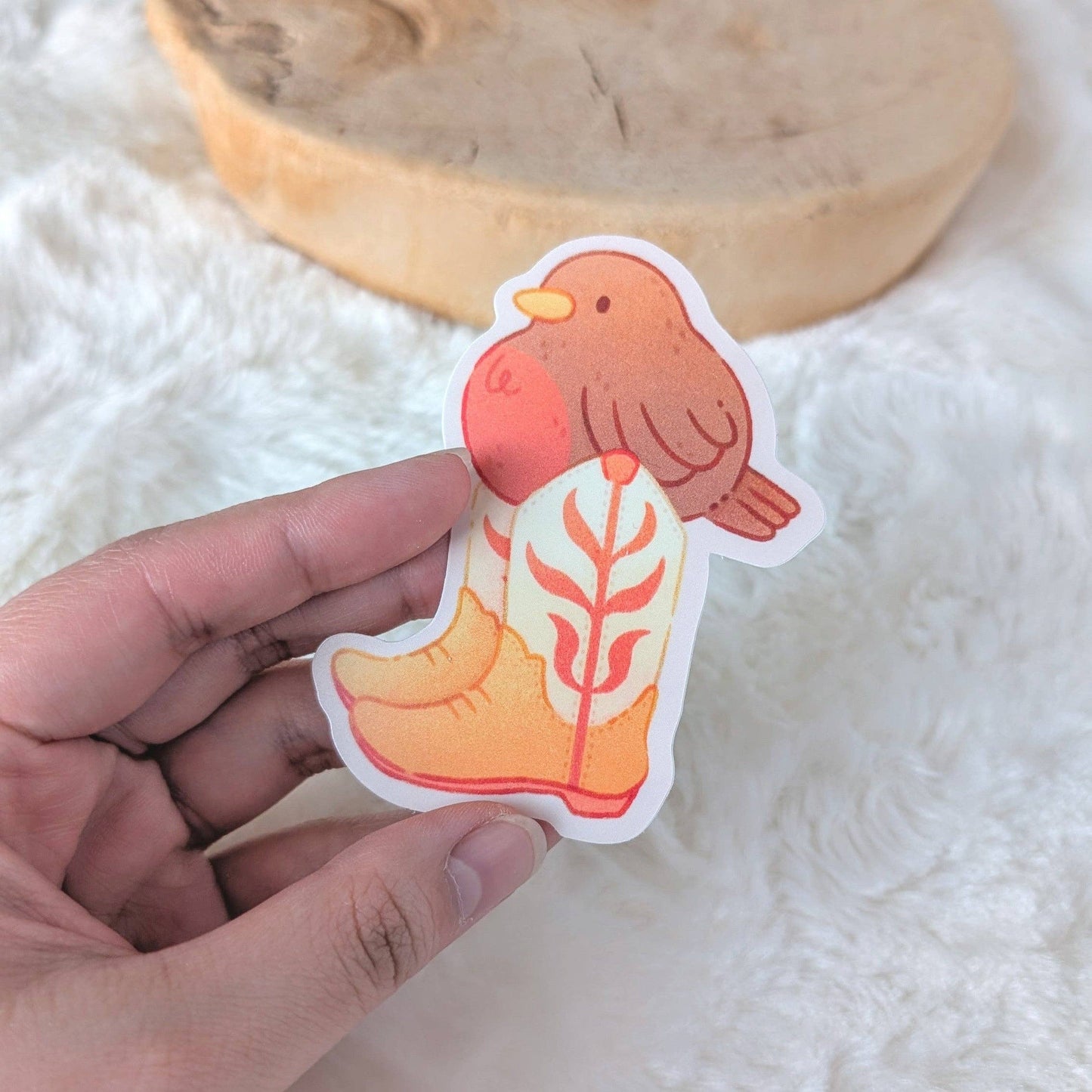 Big Boots Birb Sticker