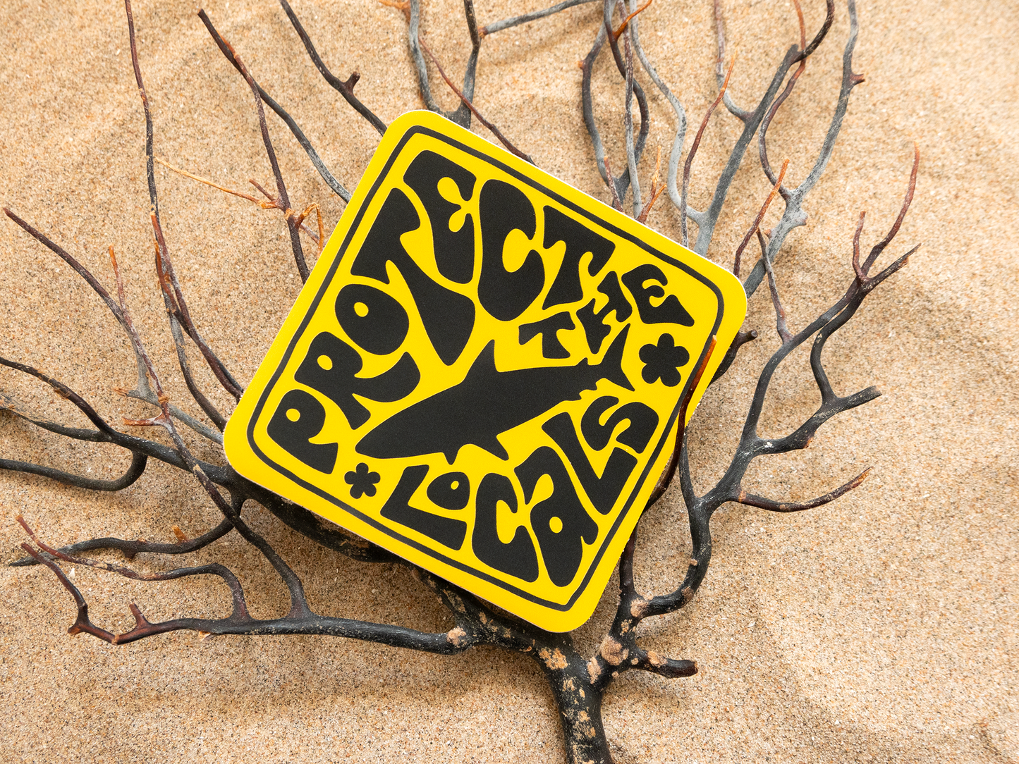 Protect the Locals Shark Vinyl Sticker
