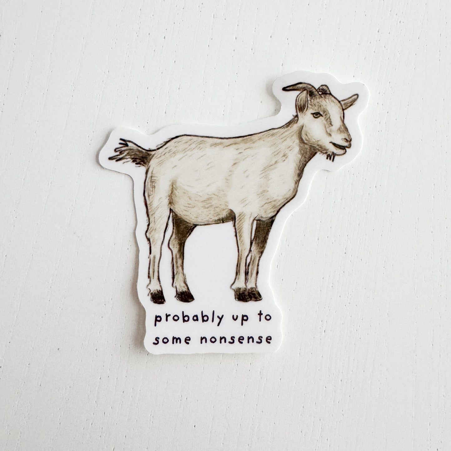 Nonsense Goat Vinyl Sticker