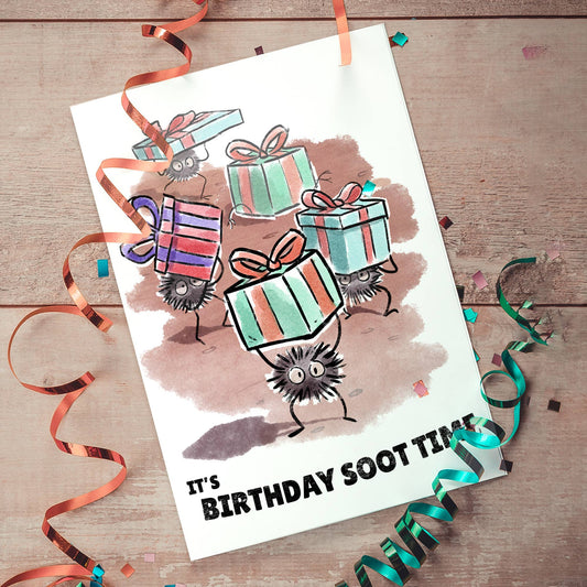 Birthday Soot Sprite Birthday Card