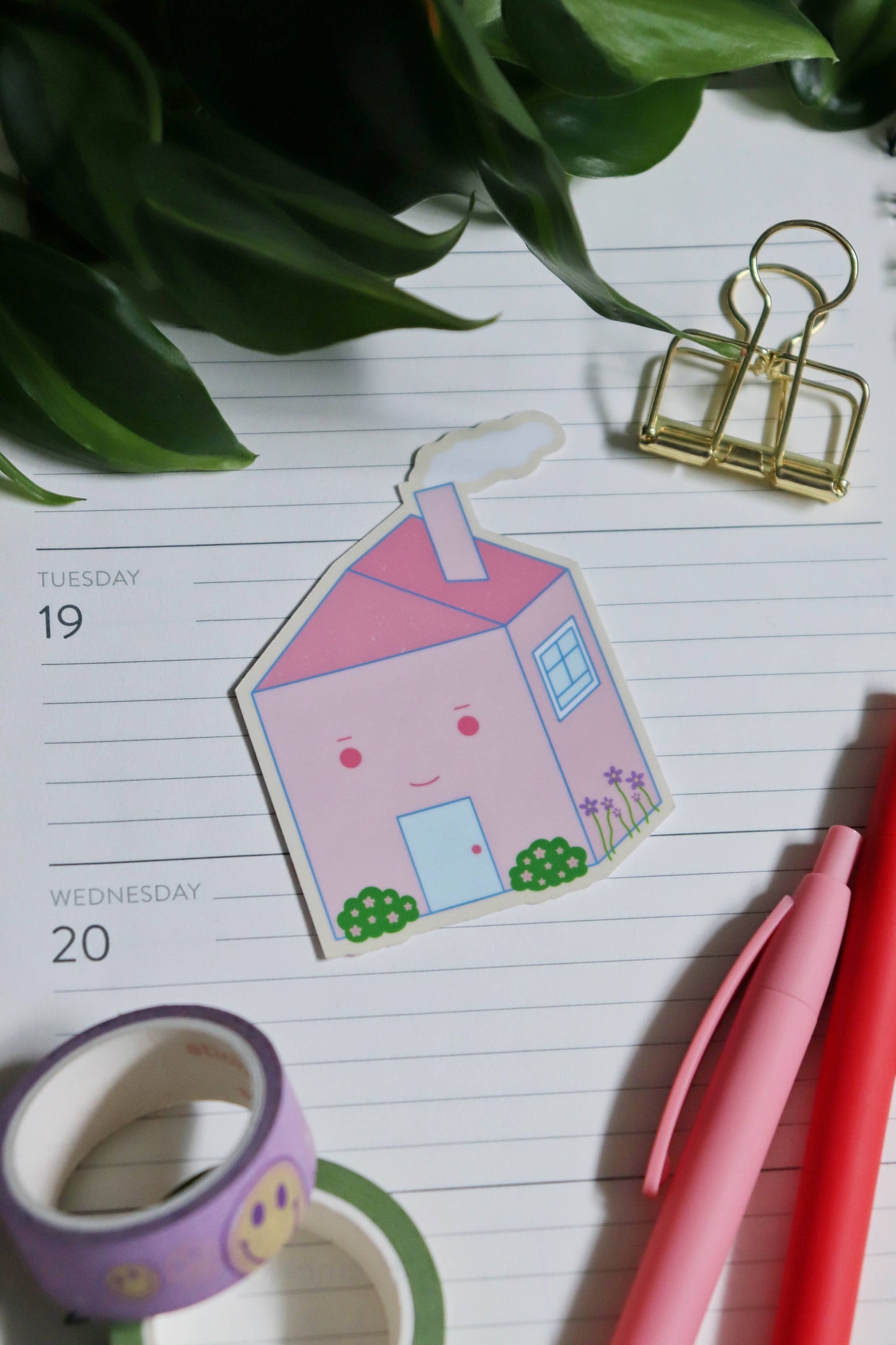 Happy Home Glossy Sticker