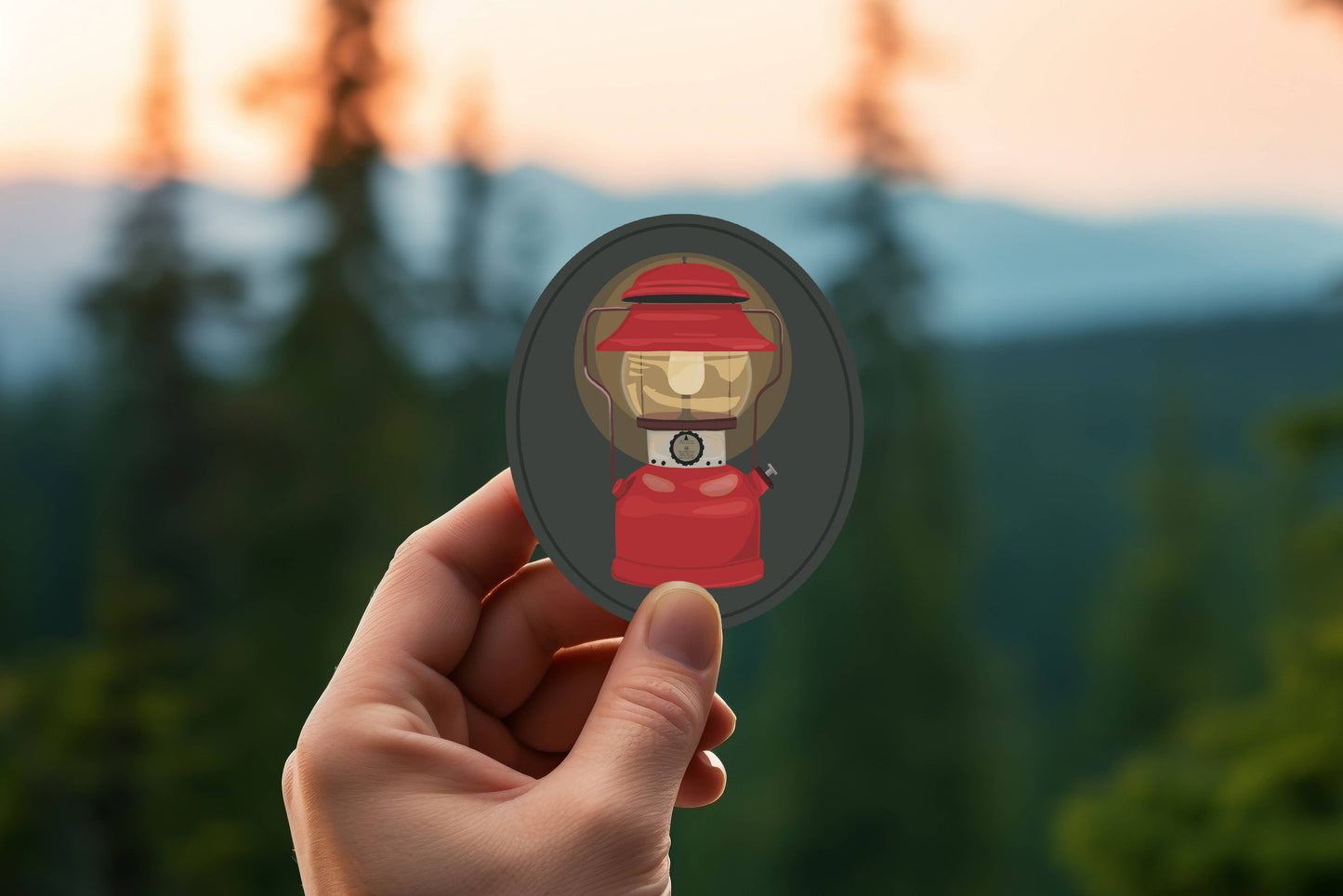 Camping Lantern Sticker