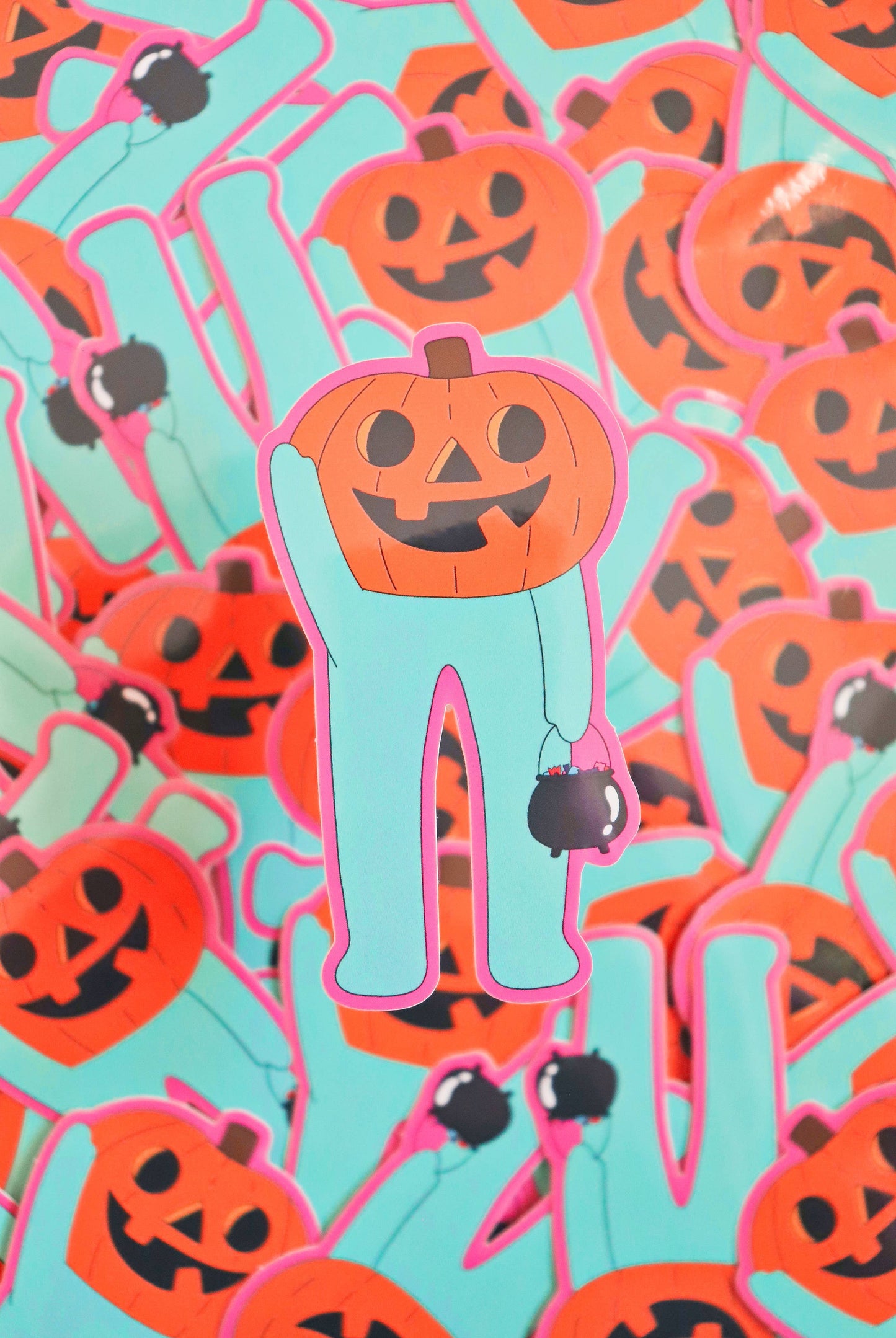 Jack-O-Lantern Froggie Sticker