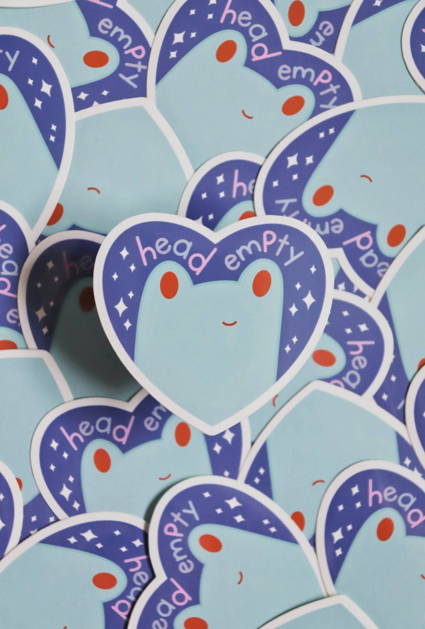 Head Empty Frog Sticker
