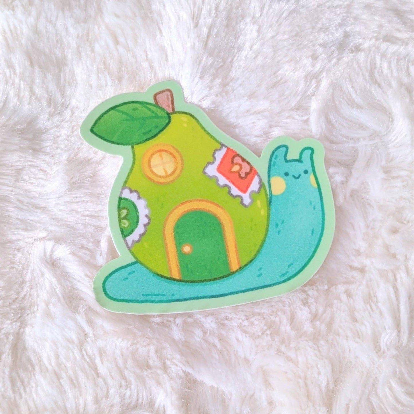 Wandering Pear Snail Sticker