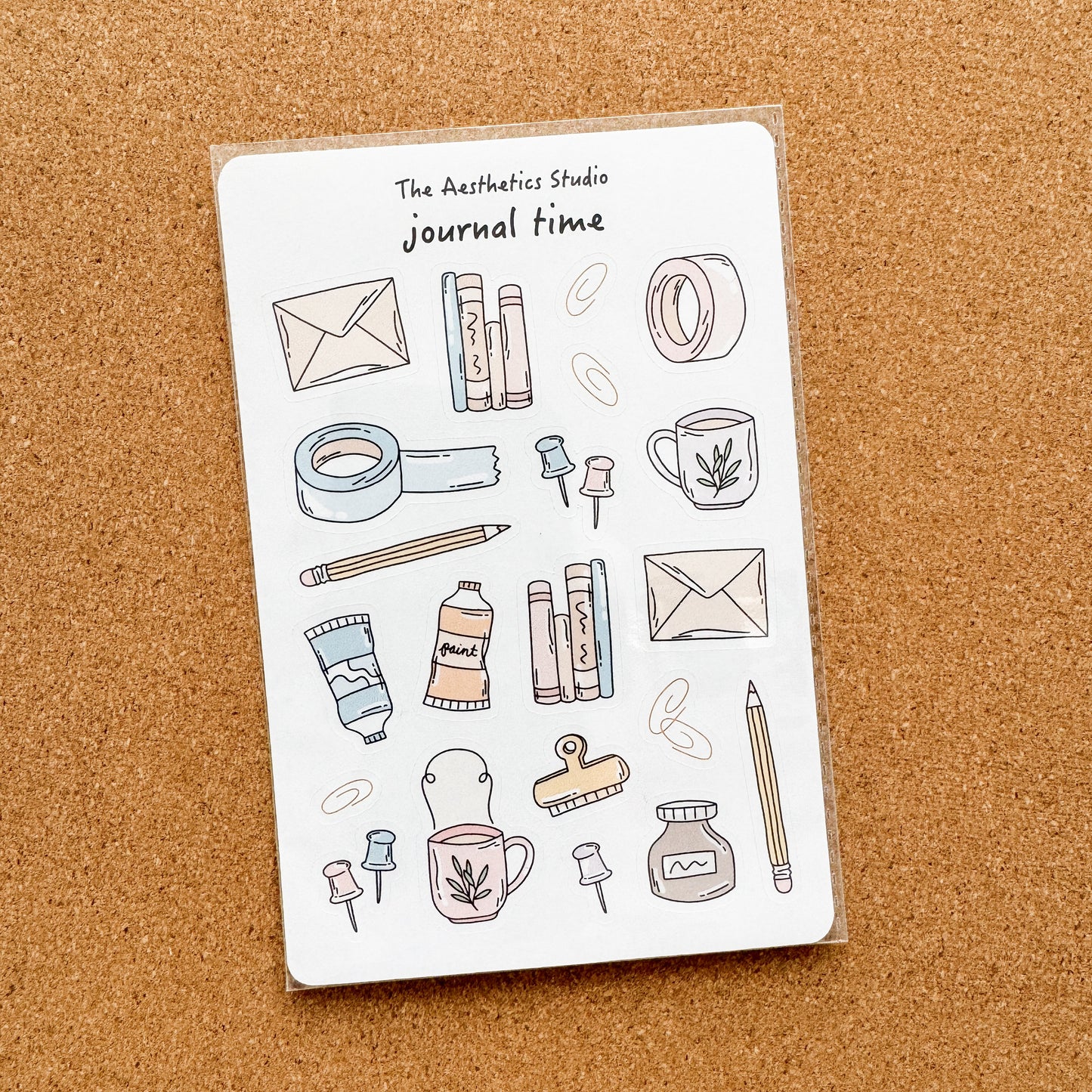 Journal Time Paper Sticker Sheet
