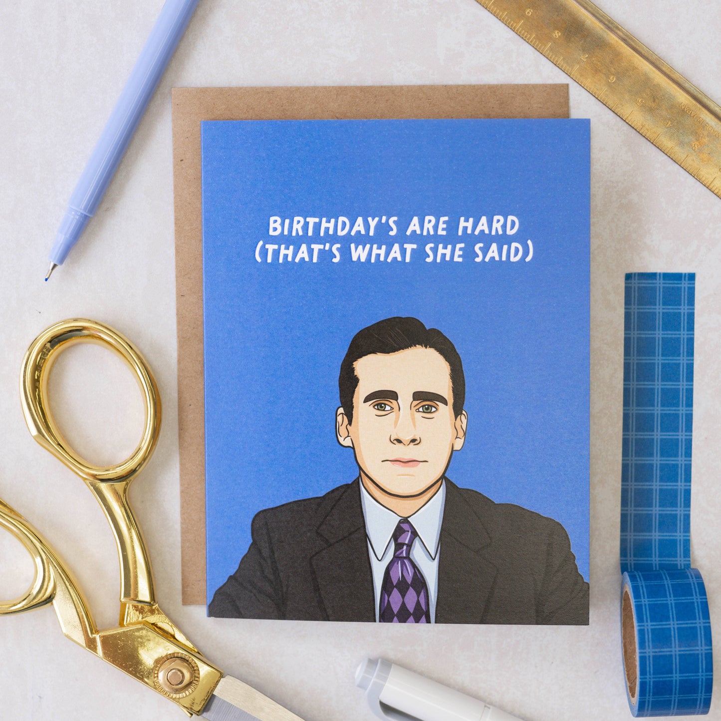 Michael Birthday's Are Hard Card