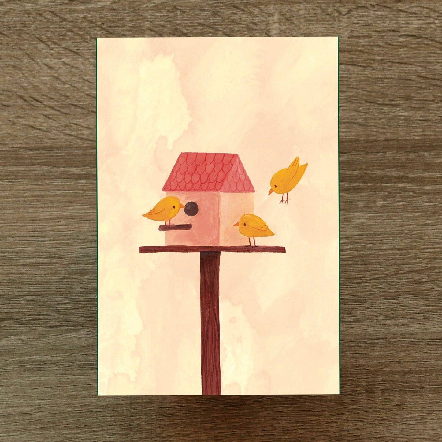 Three Little Birds Postcard