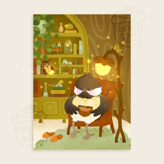 Cozy Chickadee Print 5" x 7"