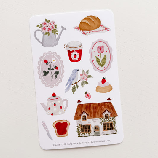 Countryside Breakfast Sticker Sheet