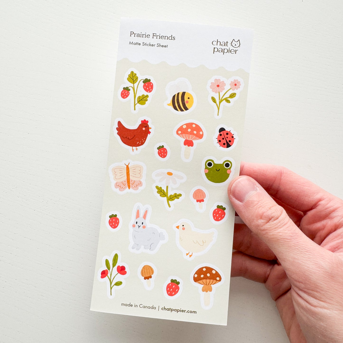 Prairie Friends Paper Sticker Sheet
