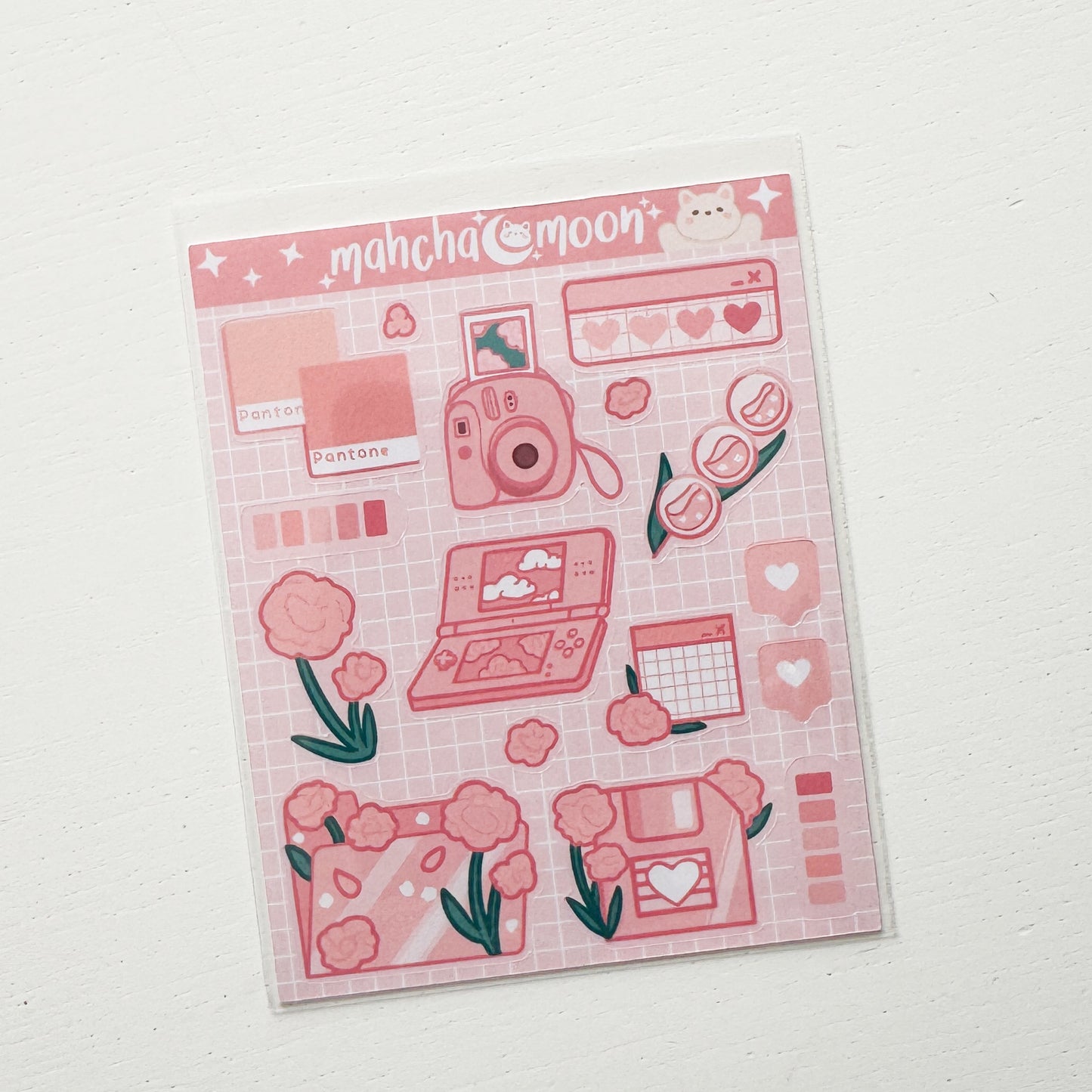 Pink Aesthetic Paper Mini Sticker Sheet
