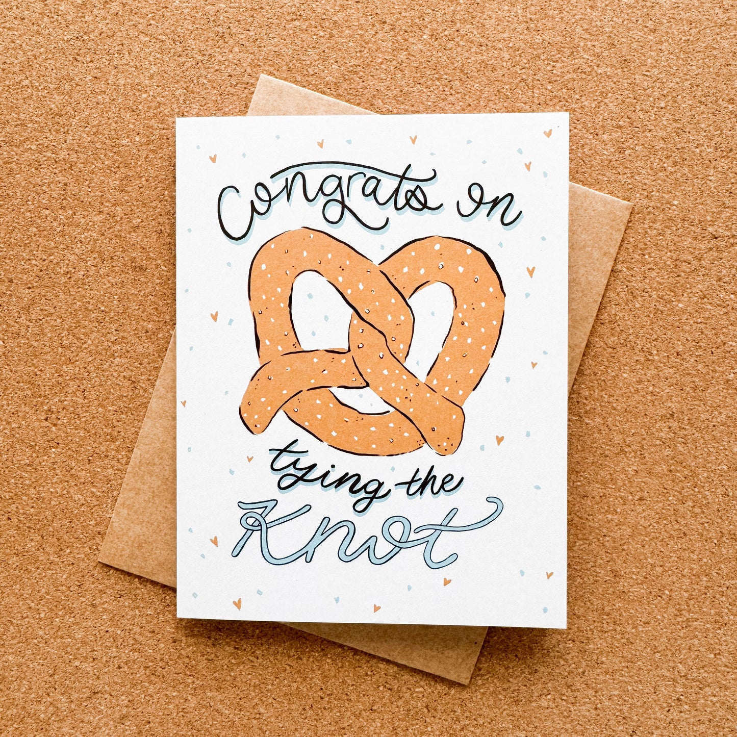 Congrats On Tying The Knot Wedding Card
