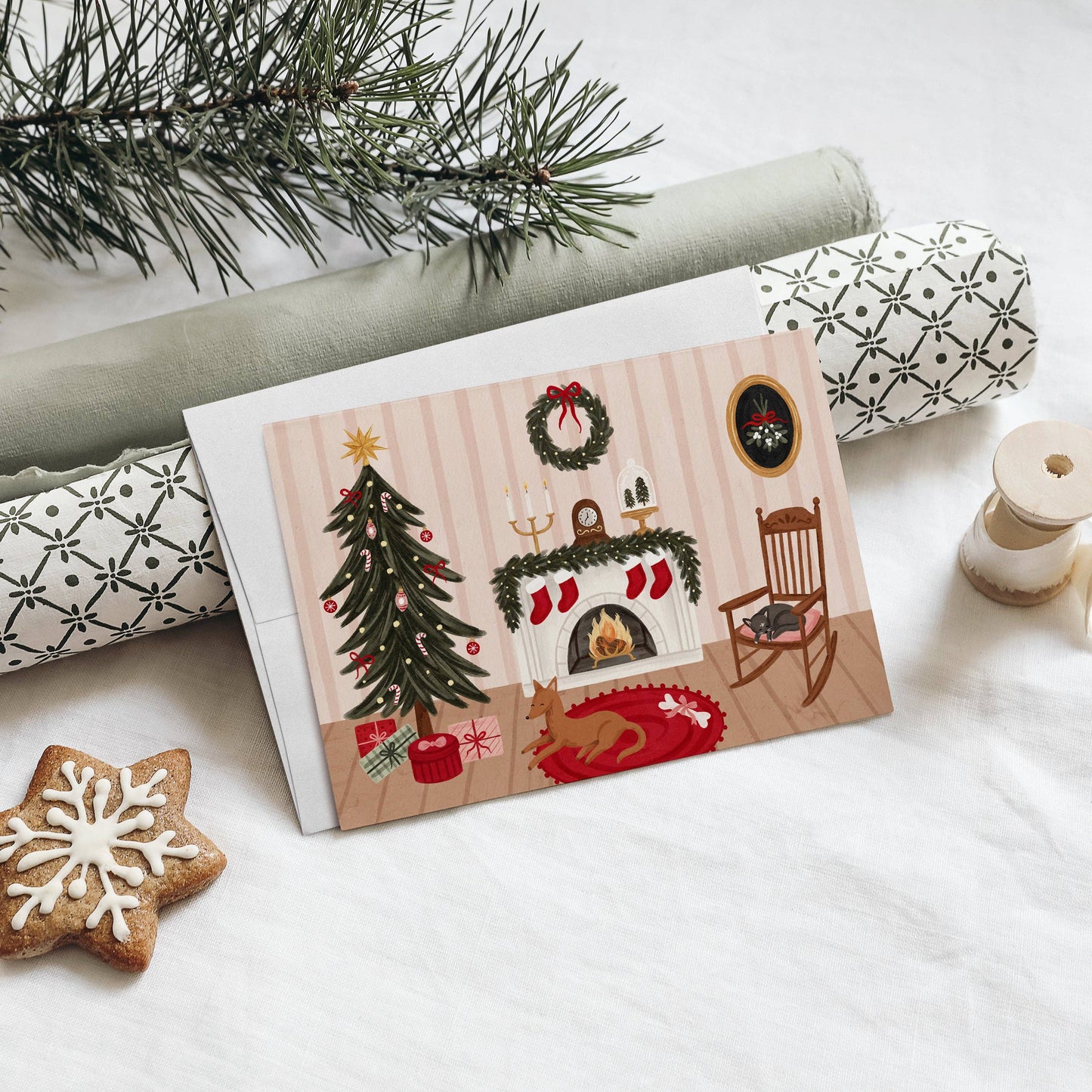 Cozy Christmas Greeting Card