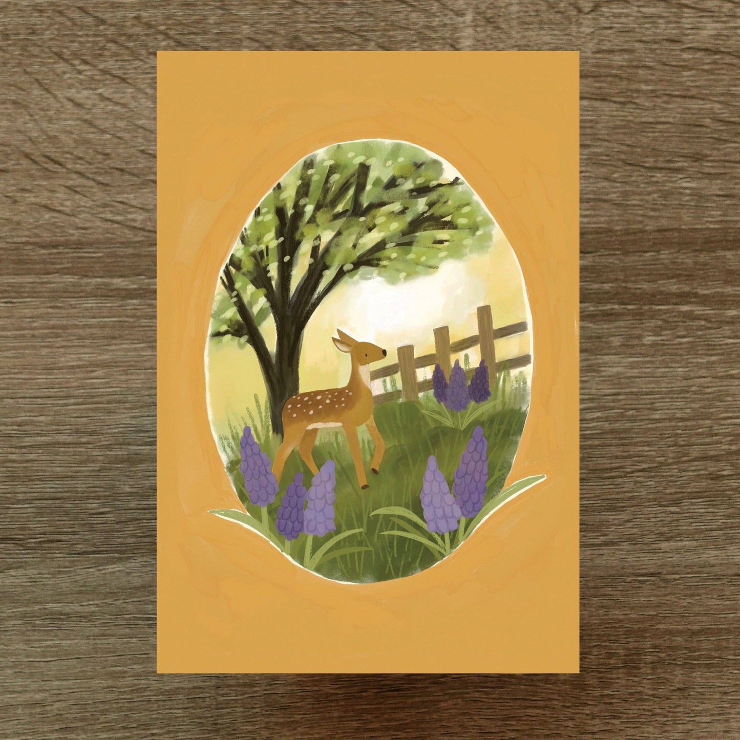 Deer in the Meadow Postcard