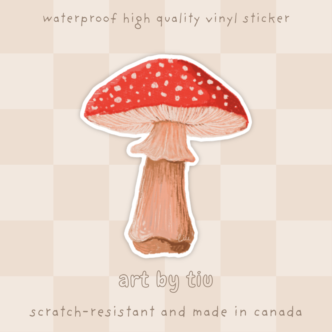 Fly Agaric Mushroom Fungi Sticker
