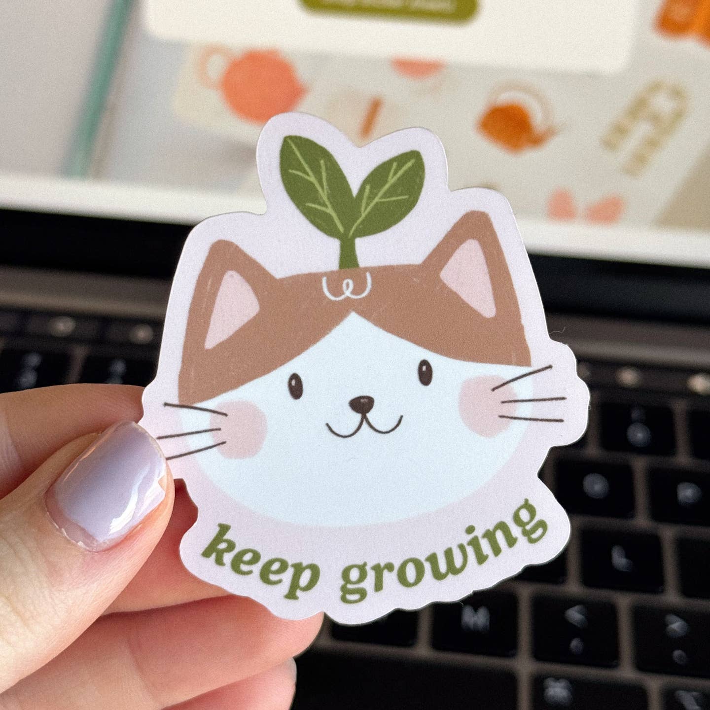 Growing Cat Sticker