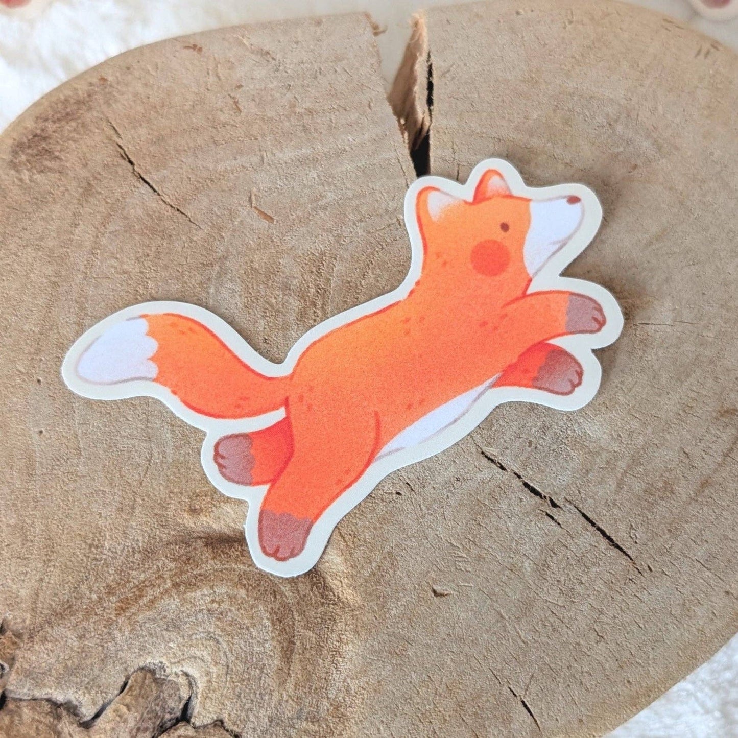 Leaping Fox Sticker
