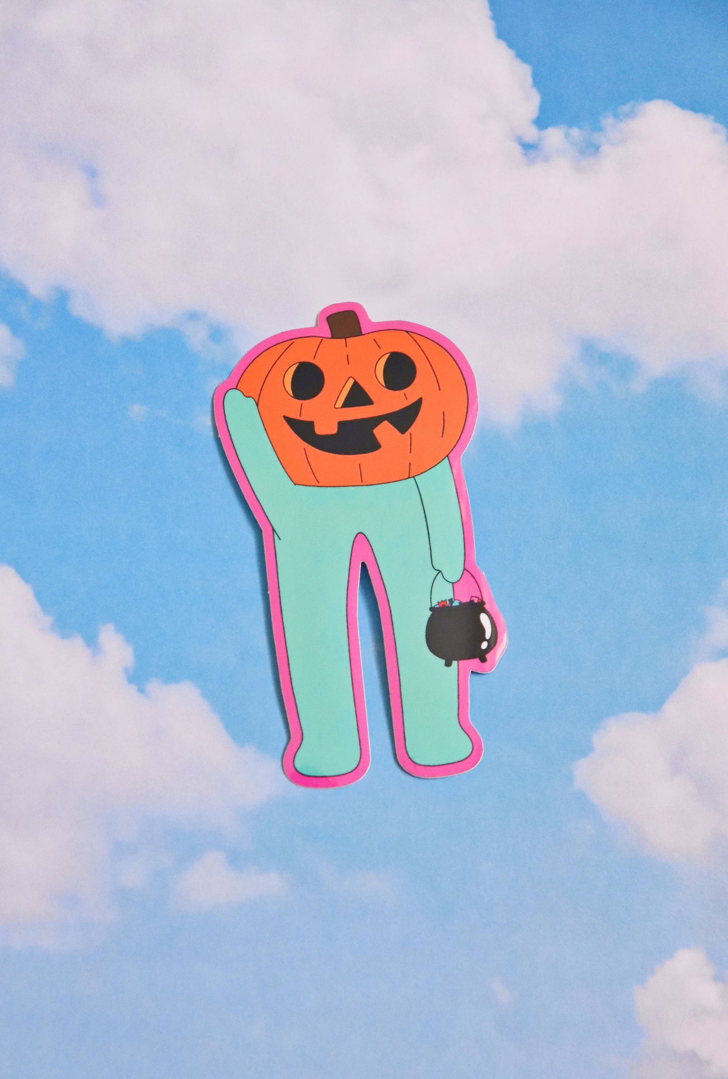 Jack-O-Lantern Froggie Sticker