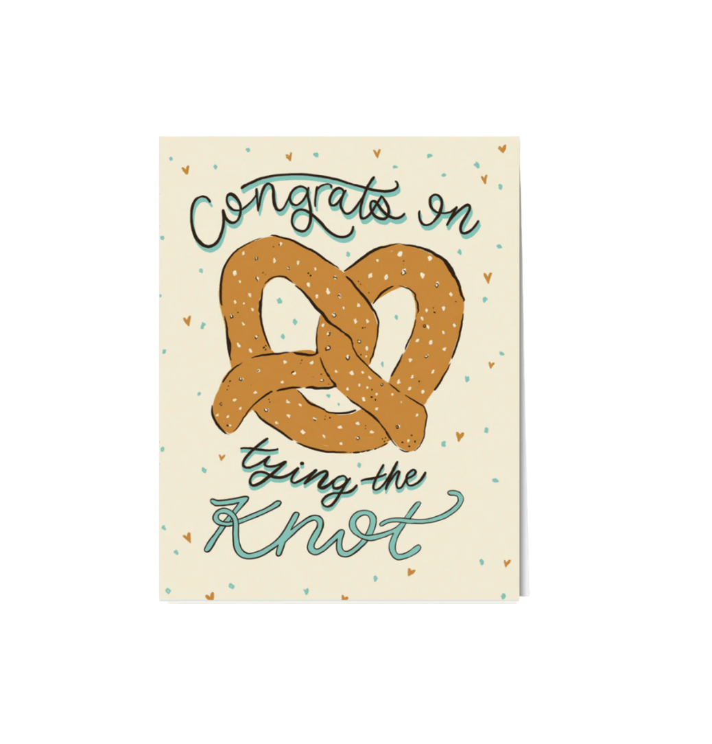 Congrats On Tying The Knot Wedding Card