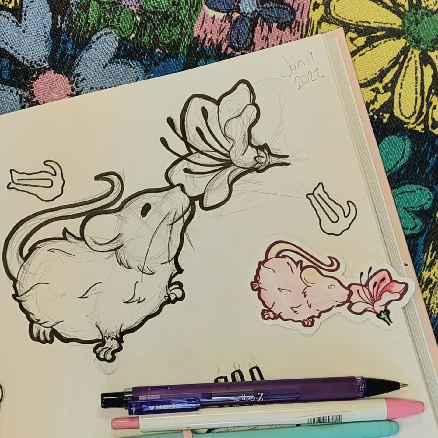 Fluffy Rat Sticker