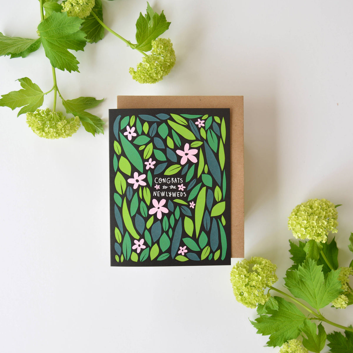 Wildflower Wedding Greeting Card