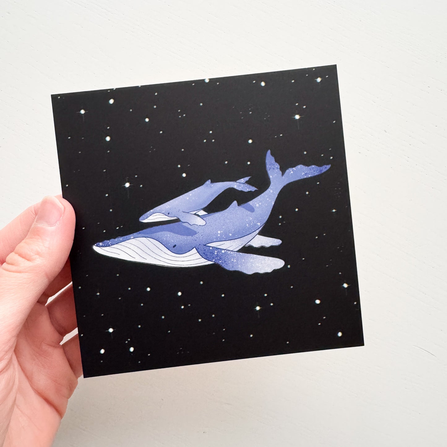 Humpback Whales Print 4.72" x 4.72"