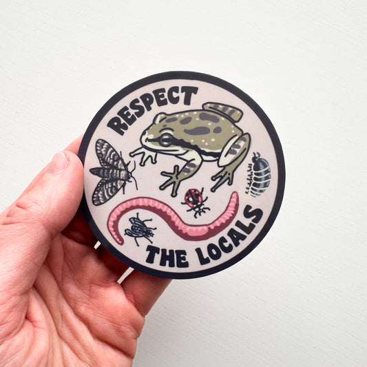 Respect the Locals Wildlife Sticker