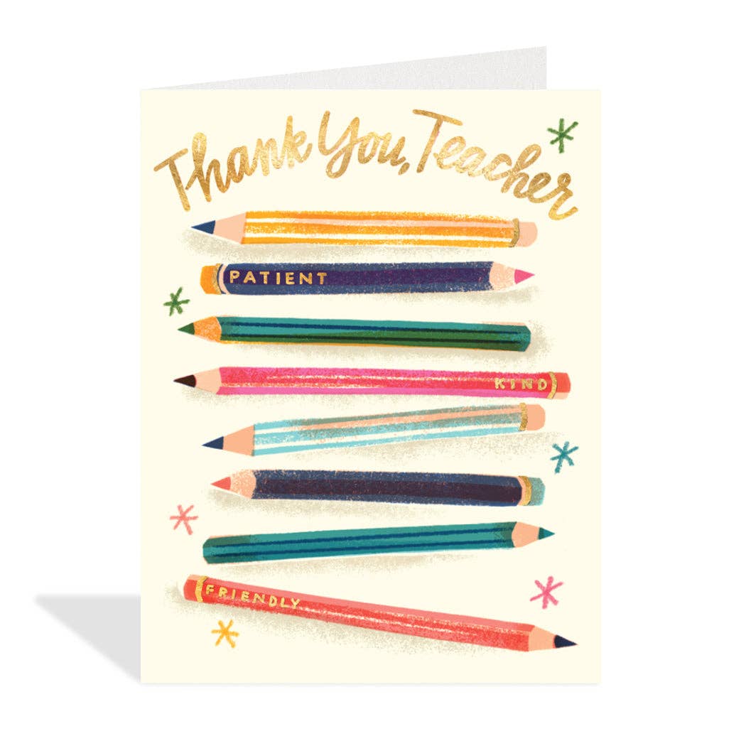 Thank You Teacher Greeting Card