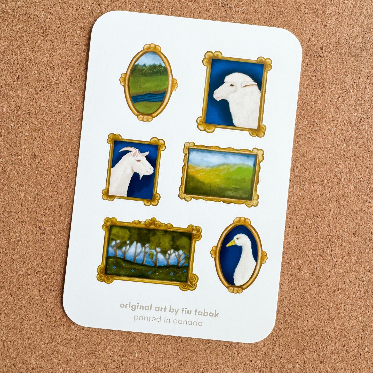 Gallery Wall 4x6 Vinyl Sticker Sheet