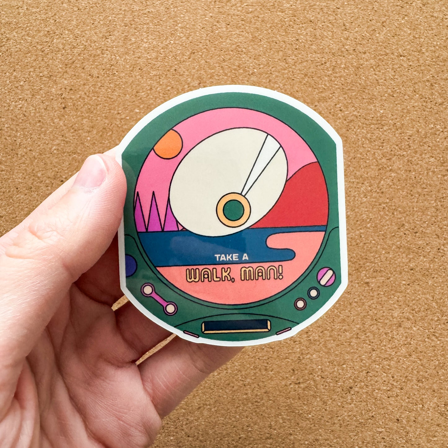 Walk, Man! Sticker