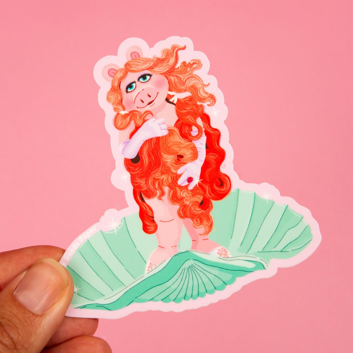 Piggy Goddess Sticker