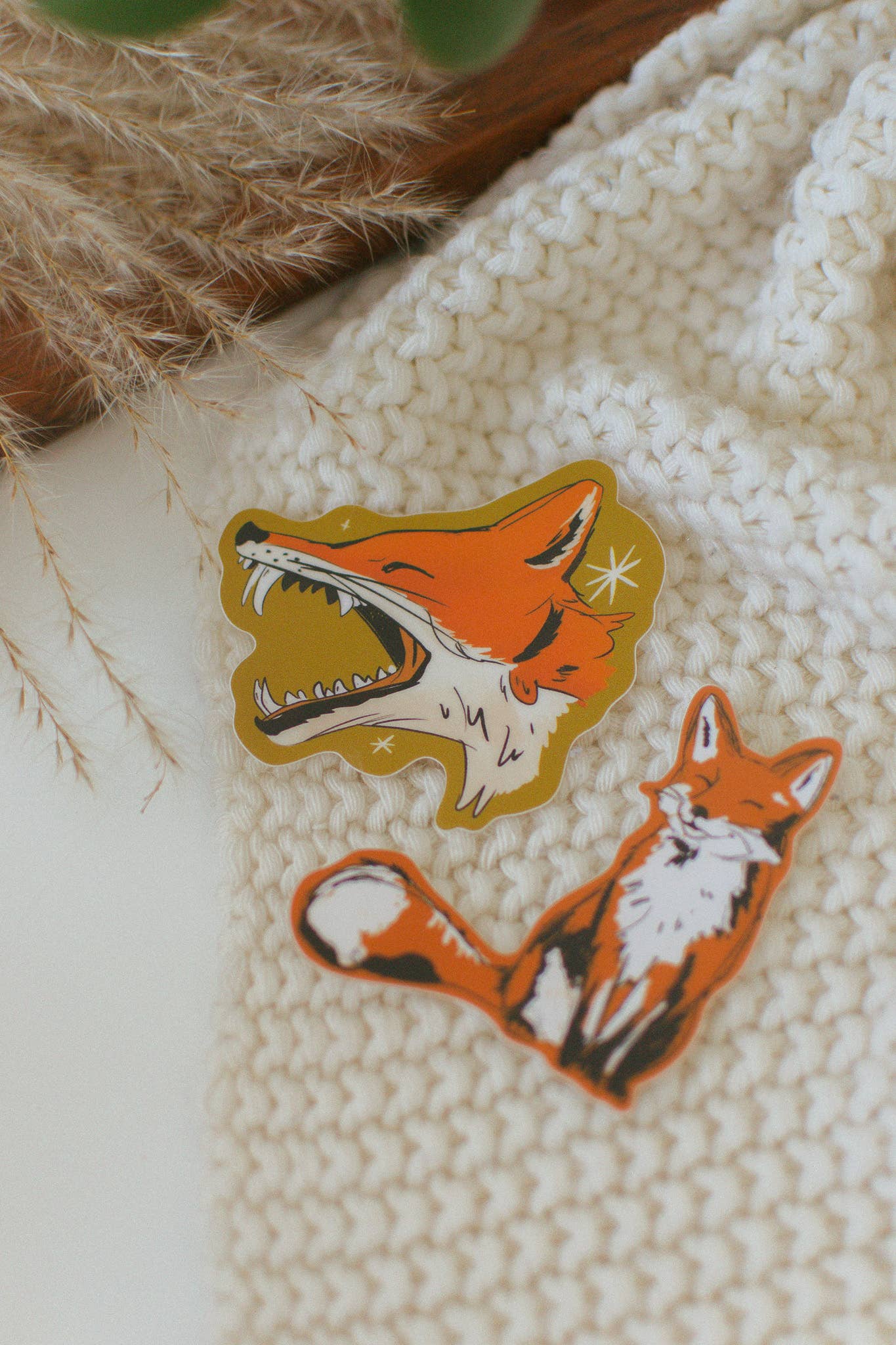 Smiling Fox Sticker