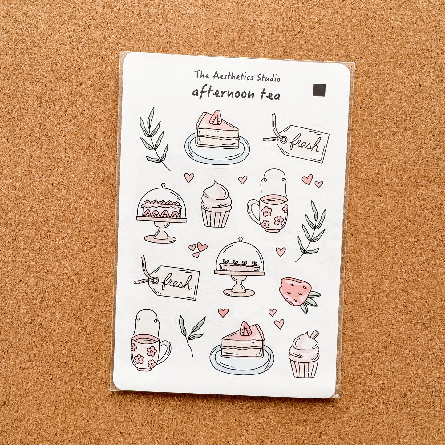 Afternoon Tea Paper Sticker Sheet