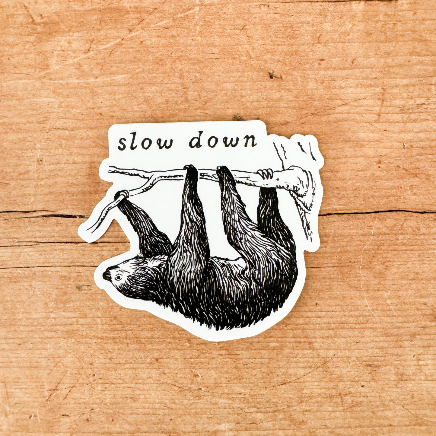 Slow Down Vinyl Sticker