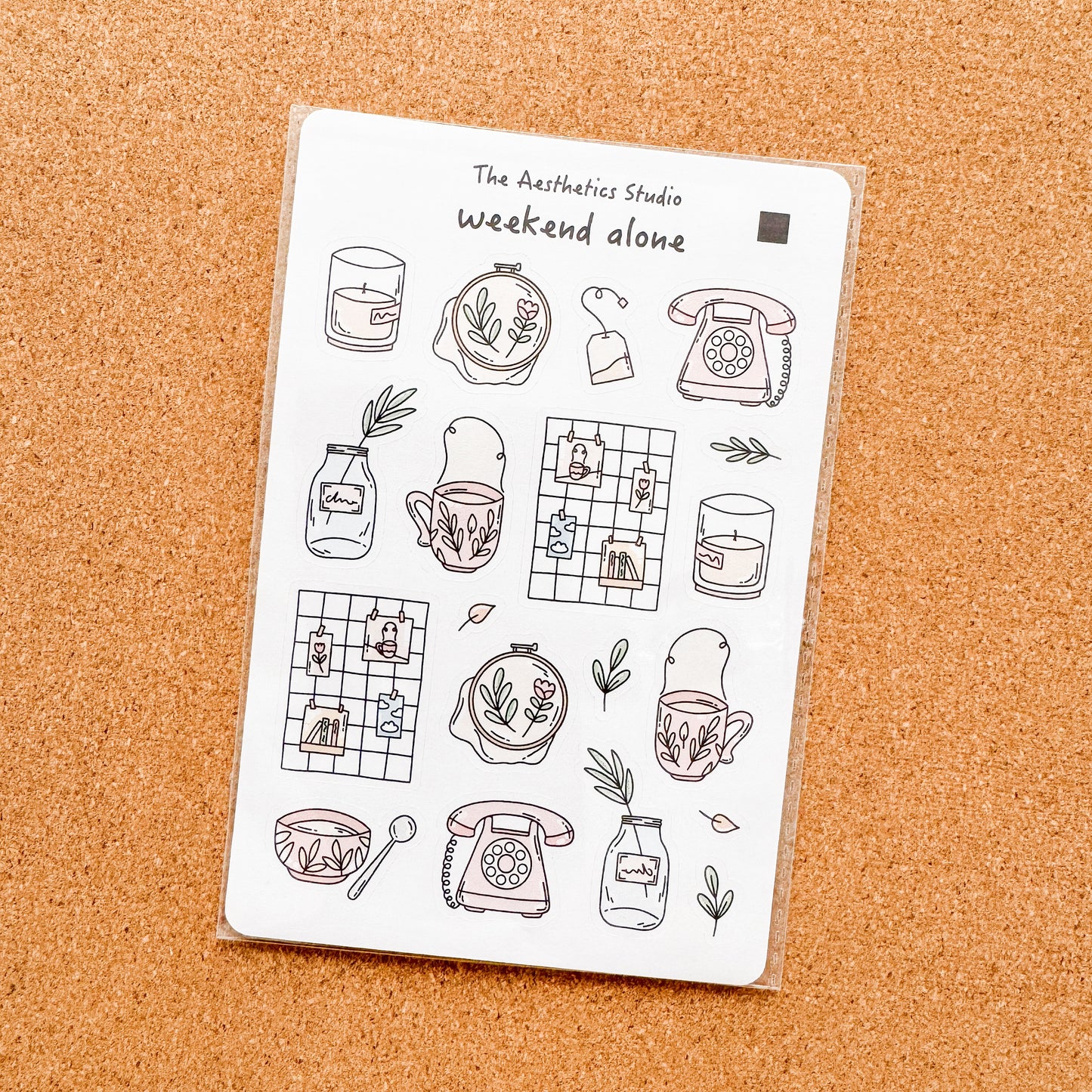 Weekend Alone Paper Sticker Sheet