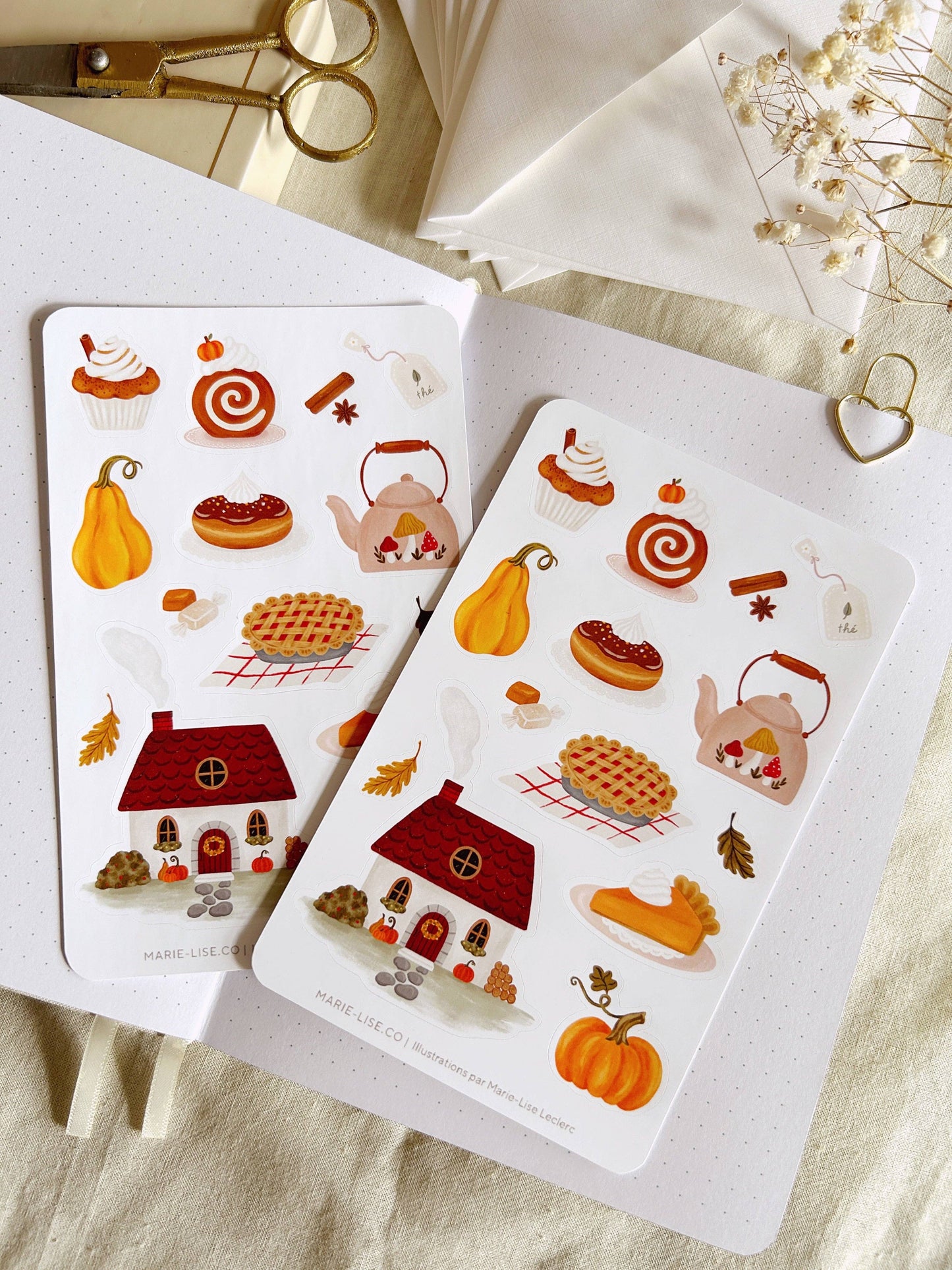 Fall Harvest Sticker Sheet