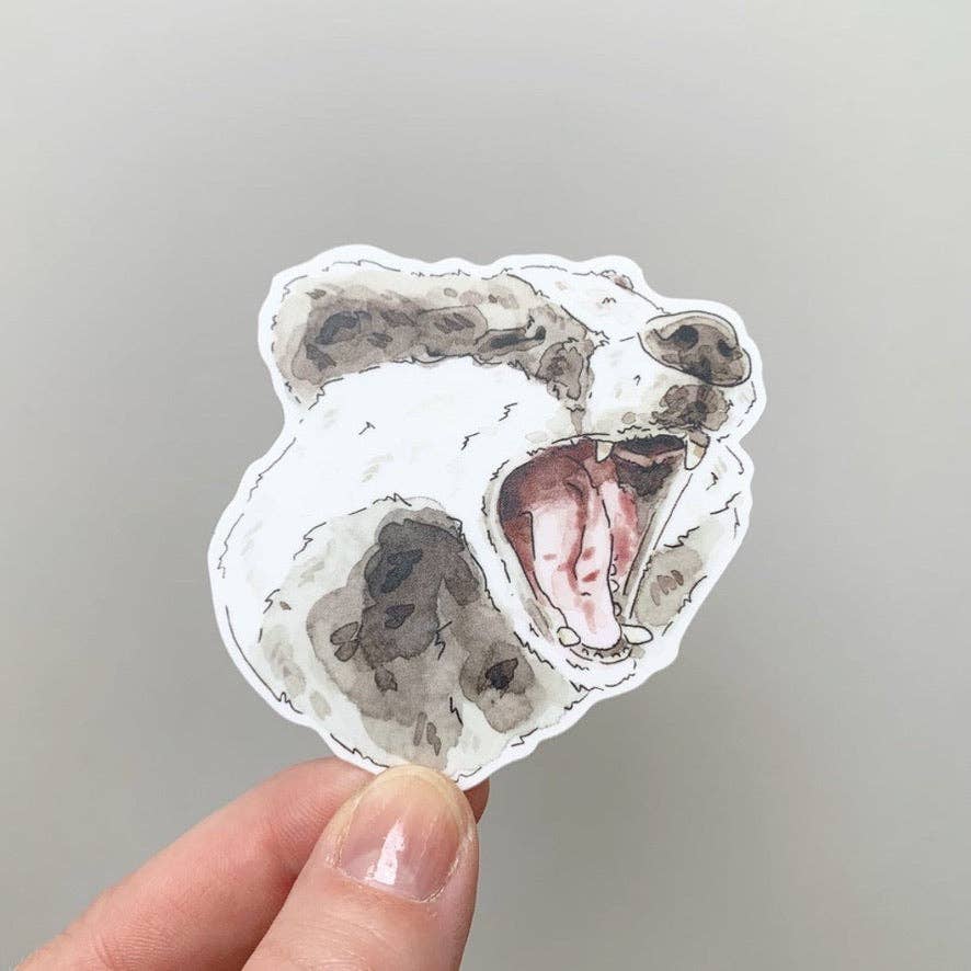 Screaming Badger Sticker