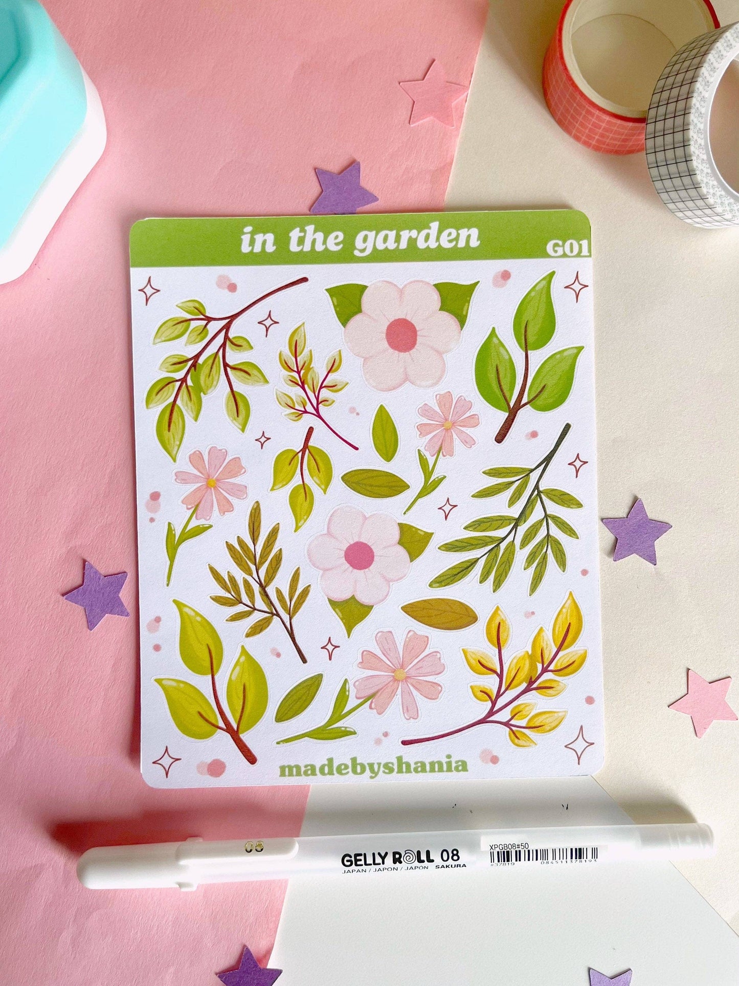 Garden Paper Sticker Sheet