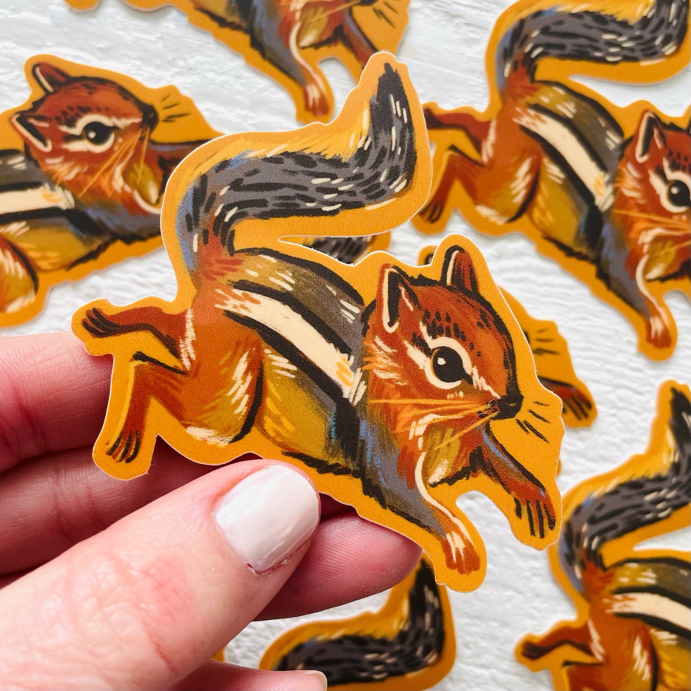 Jumping Chipmunk Sticker