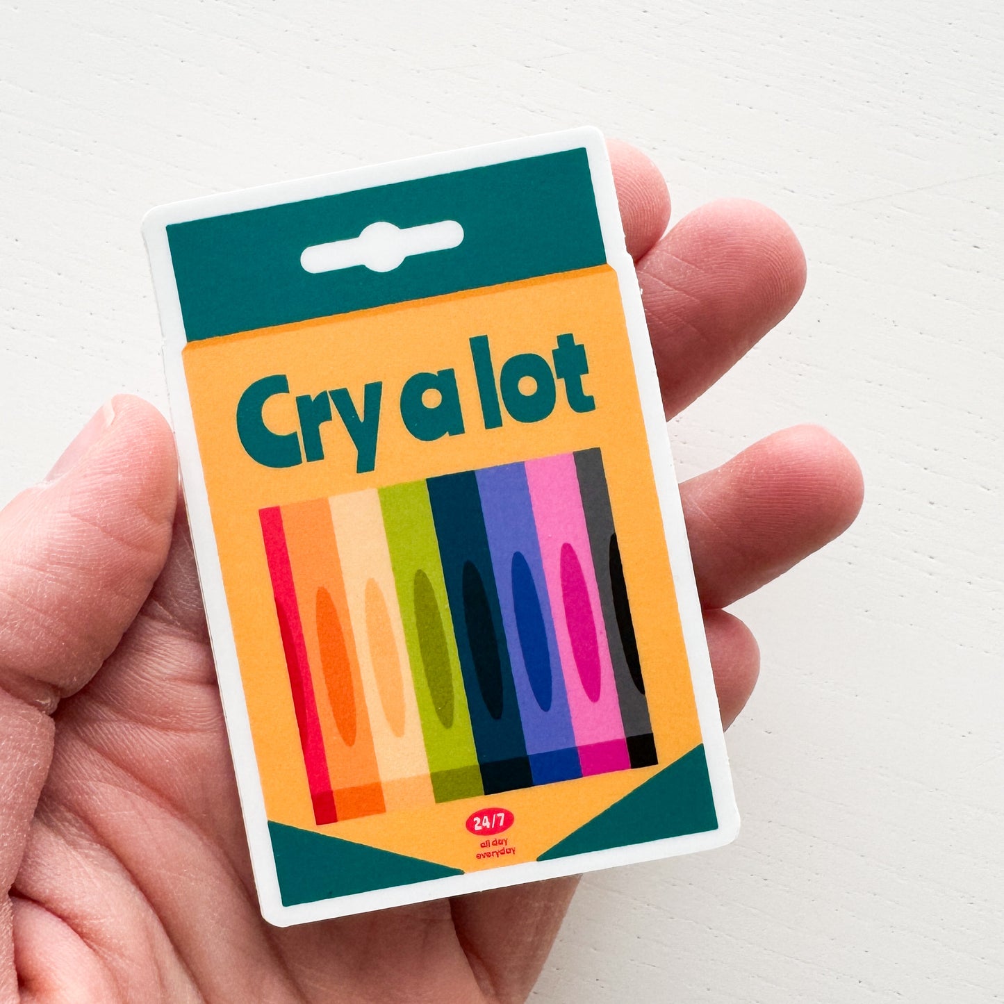 Cry A Lot Sticker