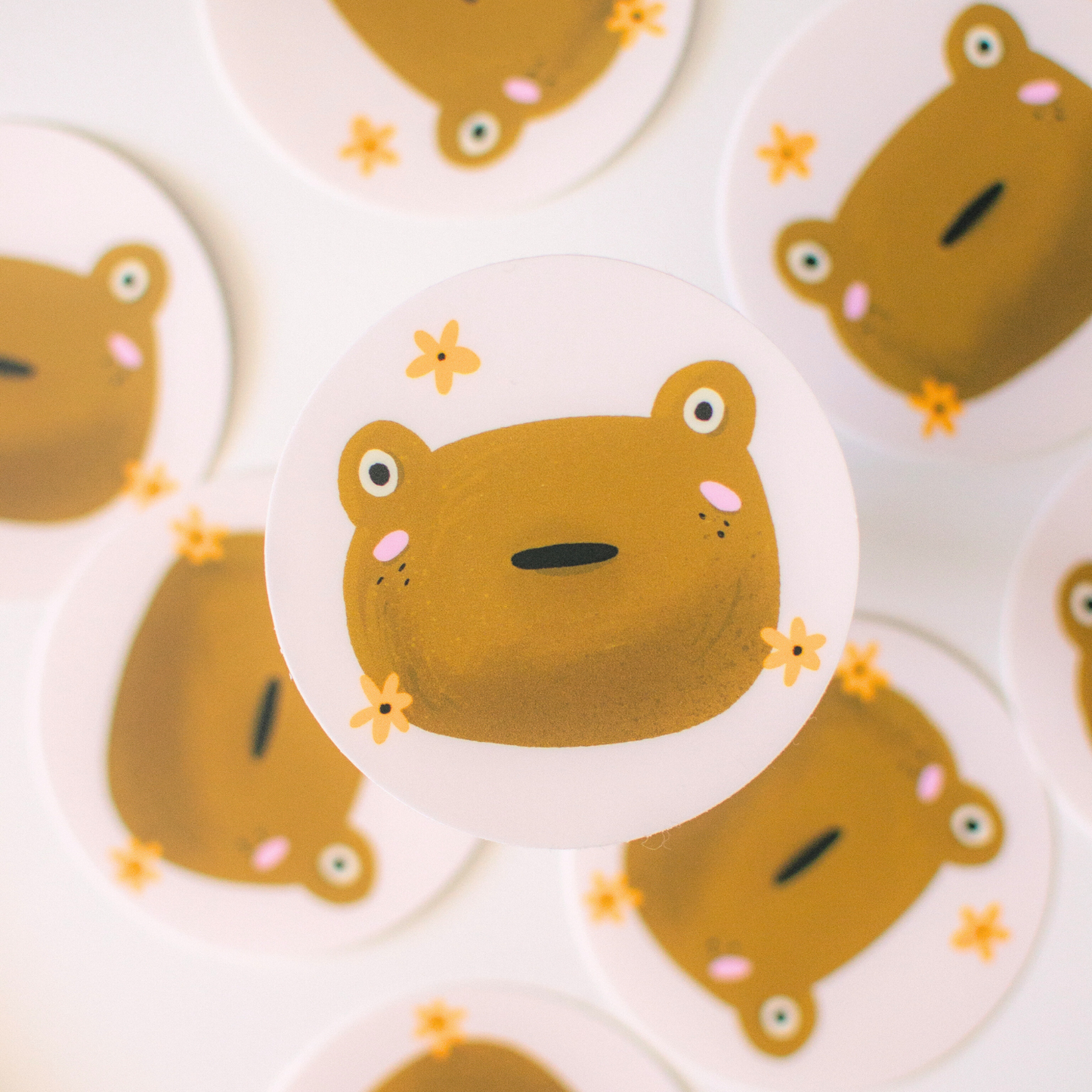 Floral Frog Sticker